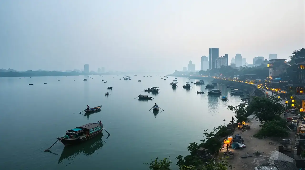 神秘影院精选：滨江漫步，看新旧隔江对望